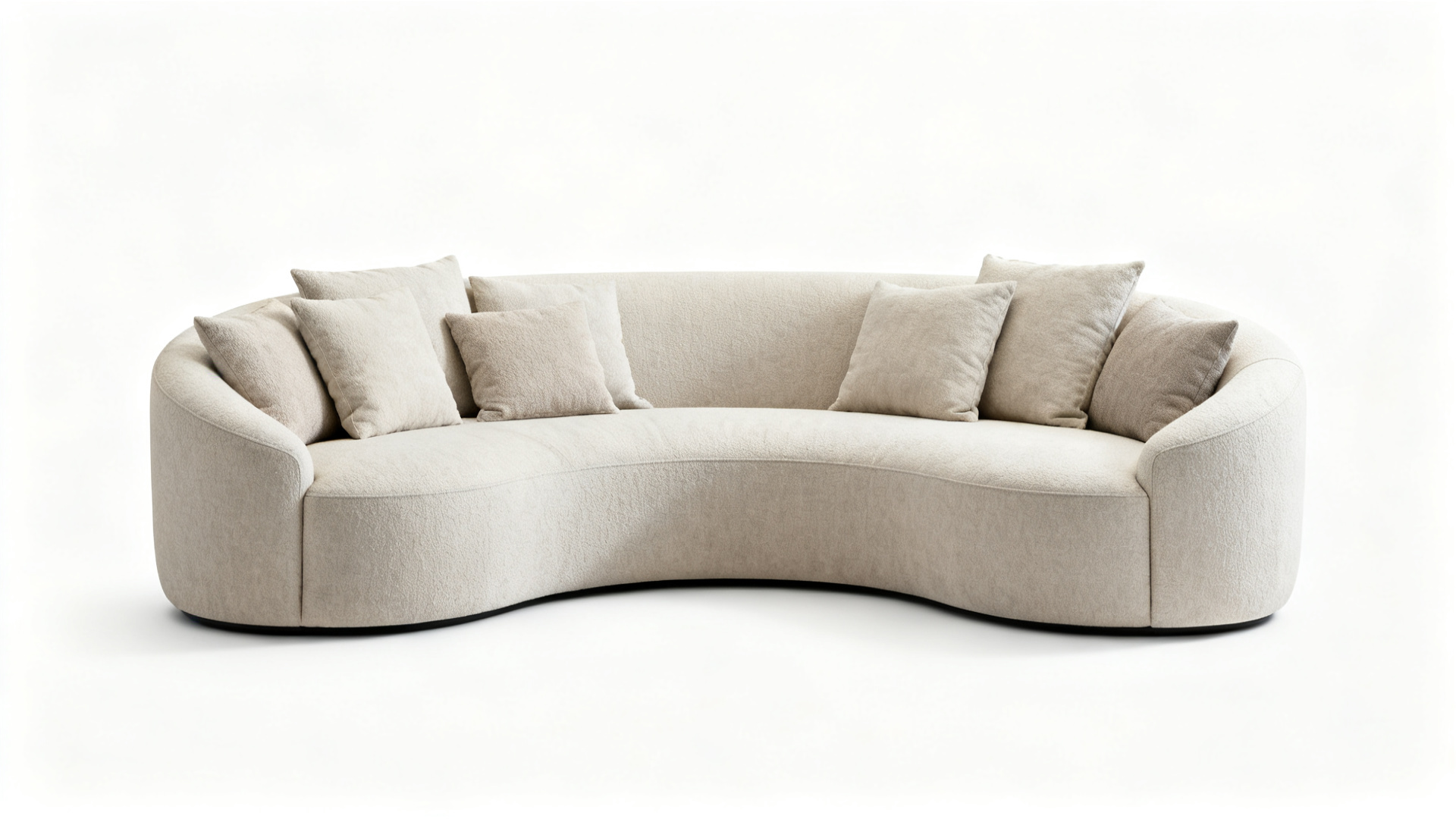 Serpentine Bouclé Sofa